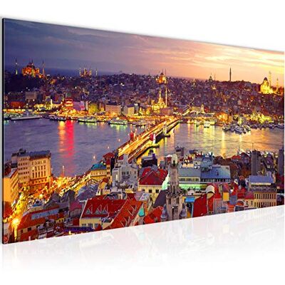 Tableau Decoration Murale Istanbul Turquie 1 Partie Moderne Toile non tissée Salon Salle Ville Horizon Coloré 603112a - Publicité Tableau Decoration Murale Istanbul Turquie 1 Partie Moderne Toile non tissée Salon Salle Ville Horizon Coloré 603112a - Publicité