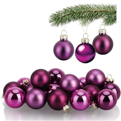 com-four ® 20x Mini Boules de Sapin de Noël en Verre, Petites Boules décorations d'arbre pour le sapin de Noël Ø 3 cm - Publicité com-four ® 20x Mini Boules de Sapin de Noël en Verre, Petites Boules décorations d'arbre pour le sapin de Noël Ø 3 cm - Publicité