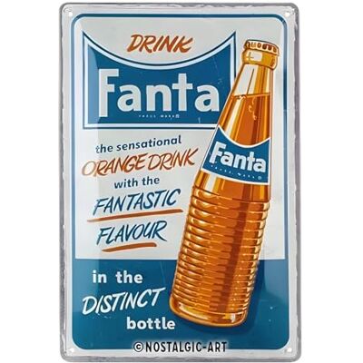 ART Plaque vintage, Fanta Sensational Drink – Idée de cadeau comme accessoire de bar, en métal, Design rétro pour décoration, 20 x 30 cm 22347 - Publicité ART Plaque vintage, Fanta Sensational Drink – Idée de cadeau comme accessoire de bar, en métal, Design rétro pour décoration, 20 x 30 cm 22347 - Publicité