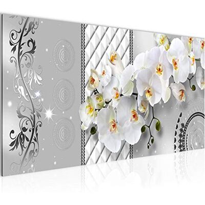 Tableau Decoration Murale Fleurs Orchidée 1 Partie Moderne Toile non tissée Salon Salle Abstrait Gris 008812c - Publicité Tableau Decoration Murale Fleurs Orchidée 1 Partie Moderne Toile non tissée Salon Salle Abstrait Gris 008812c - Publicité