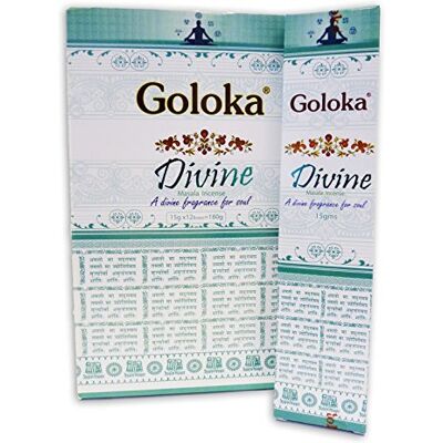 GOLOKA Divine Bâtons d'encens 15 g- Pack de 12 - Publicité GOLOKA Divine Bâtons d'encens 15 g- Pack de 12 - Publicité