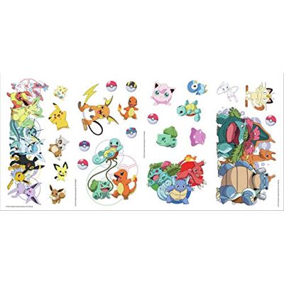 RoomMates RMK4150SCS Stickers muraux Pokémon personnages préférés - Publicité RoomMates RMK4150SCS Stickers muraux Pokémon personnages préférés - Publicité