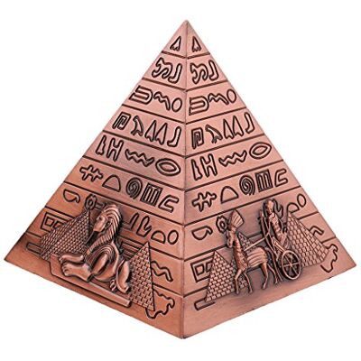 Sharplace de Pyramide Egyptienne Statue Figurine Métal Objets de Décoration Artisanat, Cuivre - Publicité Sharplace de Pyramide Egyptienne Statue Figurine Métal Objets de Décoration Artisanat, Cuivre - Publicité