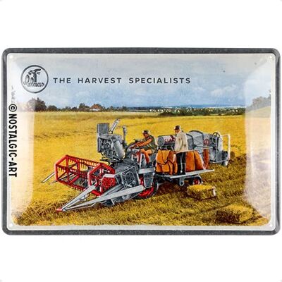 ART Plaque rétro, 20 x 30 cm, Claas – The Harvest Specialists – Idée de cadeau pour fans des tracteurs, Official License Product (OLP), en métal, design vintage - Publicité ART Plaque rétro, 20 x 30 cm, Claas – The Harvest Specialists – Idée de cadeau pour fans des tracteurs, Official License Product (OLP), en métal, design vintage - Publicité
