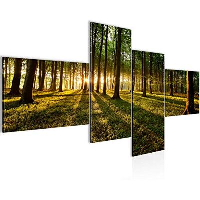 ART Tableau XXL Forêt Paysage 200 x 100 cm Impression sur Toile Intissee Decoration Murale Salon Chambre 605741a - Publicité ART Tableau XXL Forêt Paysage 200 x 100 cm Impression sur Toile Intissee Decoration Murale Salon Chambre 605741a - Publicité