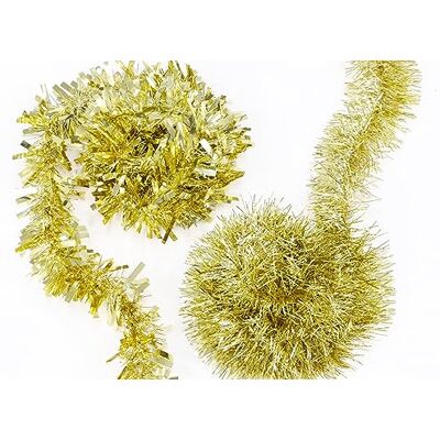 Toyland ® Guirlande de guirlandes dorées Fines de 2 m Décorations Traditionnelles pour Sapin de Noël - Publicité Toyland ® Guirlande de guirlandes dorées Fines de 2 m Décorations Traditionnelles pour Sapin de Noël - Publicité