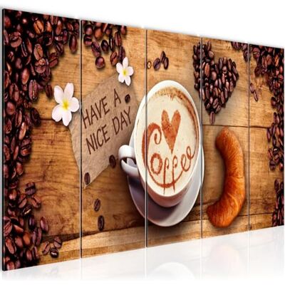 ART Peinture Café Cuisine Impression sur Toile intissee Decoration Murale Salon Chambre 501256a - Publicité ART Peinture Café Cuisine Impression sur Toile intissee Decoration Murale Salon Chambre 501256a - Publicité