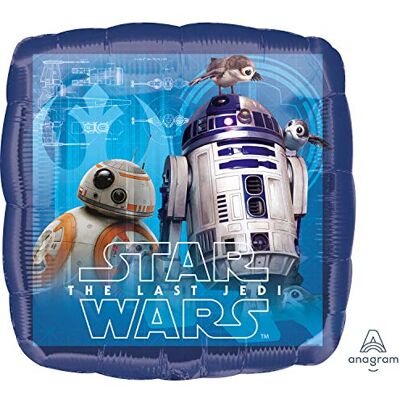 amscan Generique Ballon en Aluminium carré Star Wars Le dernier Jedi 43 x 43 cm - Publicité amscan Generique Ballon en Aluminium carré Star Wars Le dernier Jedi 43 x 43 cm - Publicité