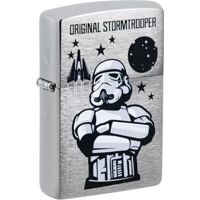 Zippo Briquet Tempête Original Stormtrooper, Chrome brossé Le casque Original Stormtrooper sur chrome brossé. Une licence officielle. Publicité Zippo Briquet Tempête Original Stormtrooper, Chrome brossé Le casque Original Stormtrooper sur chrome brossé. Une licence officielle. Publicité