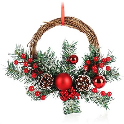 com-four ® Cintre de noël pour décorations Noël, Couronne de l'avent - Publicité com-four ® Cintre de noël pour décorations Noël, Couronne de l'avent - Publicité