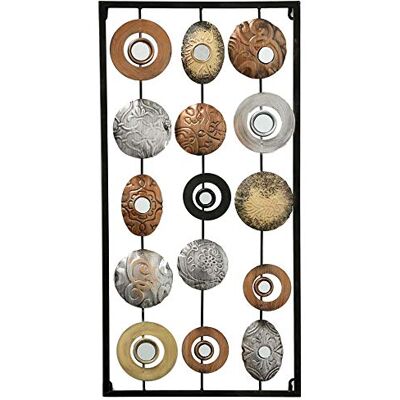 Boltze Image murale Objet Elliot 61 x 30 cm Décoration Murale en métal marron cuivre doré - Publicité Boltze Image murale Objet Elliot 61 x 30 cm Décoration Murale en métal marron cuivre doré - Publicité