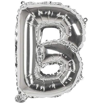 Boland Ballon gonflable en forme de lettre, taille 36 cm, argenté, ballon en forme de lettre, air, hélium, remplissage, anniversaire, anniversaire de mariage, année de vie, fête surprise, anniversaire - Publicité Boland Ballon gonflable en forme de lettre, taille 36 cm, argenté, ballon en forme de lettre, air, hélium, remplissage, anniversaire, anniversaire de mariage, année de vie, fête surprise, anniversaire - Publicité