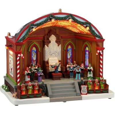 Lemax Bâtiment en Mouvement avec éclairage LED et Musique « Noël dans Le pavillon du Parc » en résine H 24,5 x 28 x 18,2 cm - Publicité Lemax Bâtiment en Mouvement avec éclairage LED et Musique « Noël dans Le pavillon du Parc » en résine H 24,5 x 28 x 18,2 cm - Publicité
