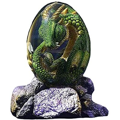 VOUNEDA Dragon Cristal Sculpture 3D Boule Cristal, Ornements Jardin, Oeuf Dragon Lave, Affichage Résine, Décoration Bureau - Publicité VOUNEDA Dragon Cristal Sculpture 3D Boule Cristal, Ornements Jardin, Oeuf Dragon Lave, Affichage Résine, Décoration Bureau - Publicité