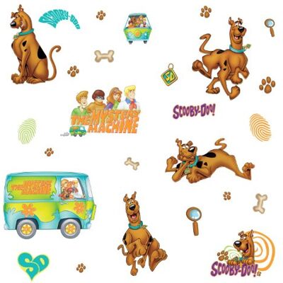 RoomMates RMK1696SCS Scooby Doo Autocollants muraux à décoller et à coller Multicolore - Publicité RoomMates RMK1696SCS Scooby Doo Autocollants muraux à décoller et à coller Multicolore - Publicité