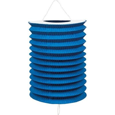 Carpeta Zuglaternen en papier comme décoration pour anniversaire, fête et garden-party Ø 16 cm, hauteur 20 cm, avec anse en métal Lanterne en papier, lampion, décoration de fête, couleur : bleu - Publicité Carpeta Zuglaternen en papier comme décoration pour anniversaire, fête et garden-party Ø 16 cm, hauteur 20 cm, avec anse en métal Lanterne en papier, lampion, décoration de fête, couleur : bleu - Publicité