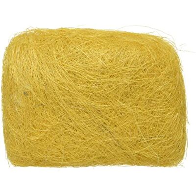 Decoris Déco sisal H18cm jaune - Publicité Decoris Déco sisal H18cm jaune - Publicité