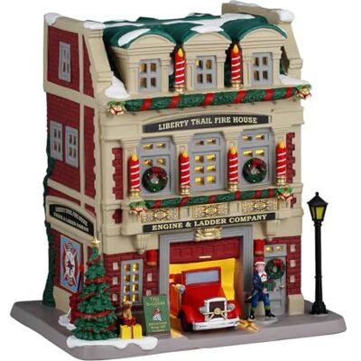 Lemax liberty trail fire house Caddington Village 2024 - Publicité Lemax liberty trail fire house Caddington Village 2024 - Publicité