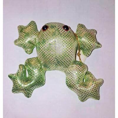 Idellia Grenouille Multicolore en Tissu ET Sable A Objet DE Decoration A Poser - Publicité Idellia Grenouille Multicolore en Tissu ET Sable A Objet DE Decoration A Poser - Publicité