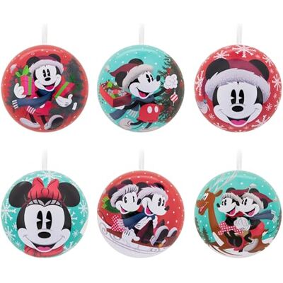 Hallmark Lot de 12 décorations de Sapin de Noël Disney Mickey et Minnie Mouse - Publicité Hallmark Lot de 12 décorations de Sapin de Noël Disney Mickey et Minnie Mouse - Publicité