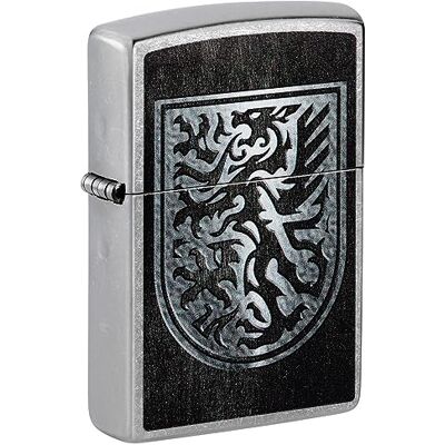 Zippo Briquet Tempête Dragon Shield Street Chrome Rechargeable Réutilisable Design Coupe-Vent Coffret Cadeau Fabriqué aux États-Unis - Publicité Zippo Briquet Tempête Dragon Shield Street Chrome Rechargeable Réutilisable Design Coupe-Vent Coffret Cadeau Fabriqué aux États-Unis - Publicité