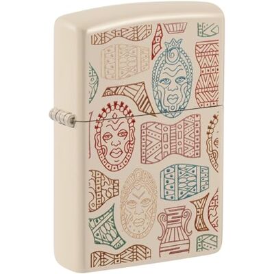 Zippo Briquet Tempête Modèle Symbole Tribal Finition Sable Plat avec Color Image Rechargeable Réutilisable Design Coupe-Vent Coffret Cadeau Fabriqué aux États-Unis - Publicité Zippo Briquet Tempête Modèle Symbole Tribal Finition Sable Plat avec Color Image Rechargeable Réutilisable Design Coupe-Vent Coffret Cadeau Fabriqué aux États-Unis - Publicité