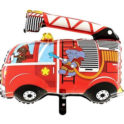 Toyland ® 75 cm (30") Camion de Pompier avec Ballon en Aluminium Pompier Décoration de Fête pour Enfants - Publicité Toyland ® 75 cm (30") Camion de Pompier avec Ballon en Aluminium Pompier Décoration de Fête pour Enfants - Publicité