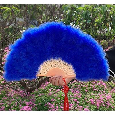 Generic Éventail pliant à main Éventail à plumes Éventail pliable vintage Pour mariage, cadeau, fête, carnaval, costume - Publicité Generic Éventail pliant à main Éventail à plumes Éventail pliable vintage Pour mariage, cadeau, fête, carnaval, costume - Publicité