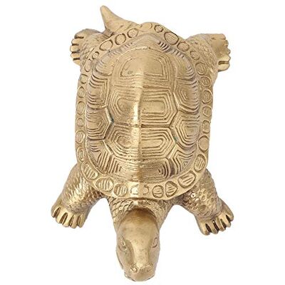 Hztyyier 9CM Figurine Tortue, Main Tortue en Laiton Statue Cuivre Longévité Tortue Chinois Feng Shui Ornement - Publicité Hztyyier 9CM Figurine Tortue, Main Tortue en Laiton Statue Cuivre Longévité Tortue Chinois Feng Shui Ornement - Publicité