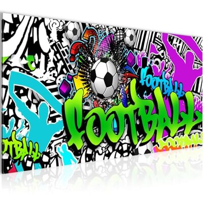 Tableau Decoration Murale Graffiti Football 1 Partie Moderne Toile non Tissée Salon Salle Art Urbain Coloré 402612a - Publicité Tableau Decoration Murale Graffiti Football 1 Partie Moderne Toile non Tissée Salon Salle Art Urbain Coloré 402612a - Publicité