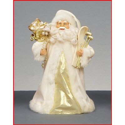 Premier 30cm Arbre Haut Santa Ou Gratuit Debout Noël Décoration Crème - Publicité Premier 30cm Arbre Haut Santa Ou Gratuit Debout Noël Décoration Crème - Publicité