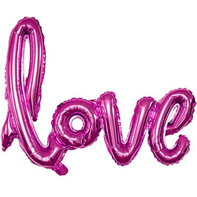 DekoRex ® „Love“ Amour Gonflable Guirlande de Lettres et Brillants Foil de Ballons de 100cm pour l'air Décoration - Publicité DekoRex ® „Love“ Amour Gonflable Guirlande de Lettres et Brillants Foil de Ballons de 100cm pour l'air Décoration - Publicité
