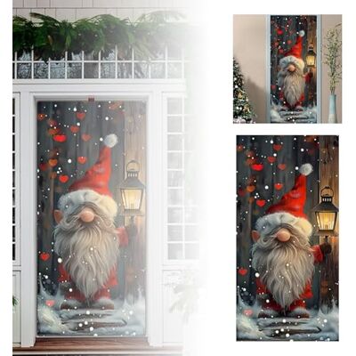 DaPongZhi Couverture de Porte Noël, 200 x 90cm Bannière de Porte de Noël, Decoration de Noel Exterieur, Décoration de Porte Noël, Couverture de Porte de Père Noël pour Décoration Porte Entrée Maison - Publicité DaPongZhi Couverture de Porte Noël, 200 x 90cm Bannière de Porte de Noël, Decoration de Noel Exterieur, Décoration de Porte Noël, Couverture de Porte de Père Noël pour Décoration Porte Entrée Maison - Publicité
