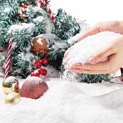 JOYIN Neige artificielle de Noël de 170,1 g, fausse boule de neige en plastique pour décoration de sapin de Noël, cadeaux de fête de Noël, fournitures de vacances, décorations d'hiver, artisanat de - Publicité JOYIN Neige artificielle de Noël de 170,1 g, fausse boule de neige en plastique pour décoration de sapin de Noël, cadeaux de fête de Noël, fournitures de vacances, décorations d'hiver, artisanat de - Publicité