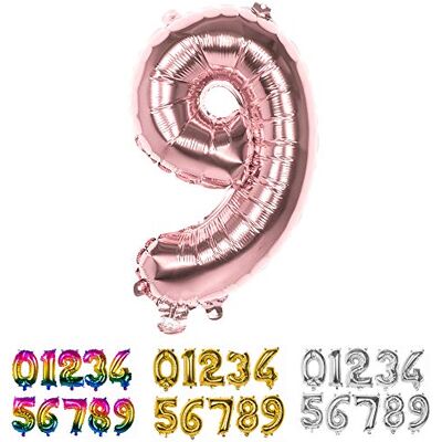 Boland Ballon aluminium rose métallisé chiffre 36 cm Rose - Publicité Boland Ballon aluminium rose métallisé chiffre 36 cm Rose - Publicité