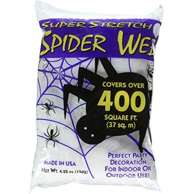 Fun World Super Stretch Spider Web 400 Square Ft Standard - Publicité Fun World Super Stretch Spider Web 400 Square Ft Standard - Publicité