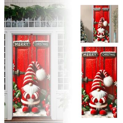 DaPongZhi Couverture de Porte Noël, 200 x 90cm Bannière de Porte de Noël, Decoration de Noel Exterieur, Décoration de Porte Noël, Couverture de Porte de Père Noël pour Décoration Porte Entrée Maison - Publicité DaPongZhi Couverture de Porte Noël, 200 x 90cm Bannière de Porte de Noël, Decoration de Noel Exterieur, Décoration de Porte Noël, Couverture de Porte de Père Noël pour Décoration Porte Entrée Maison - Publicité