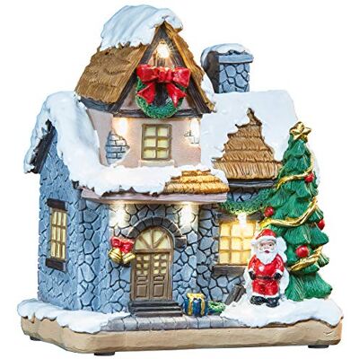 Maison de Noël Infactory - Éclairage intérieur - Publicité Maison de Noël Infactory - Éclairage intérieur - Publicité