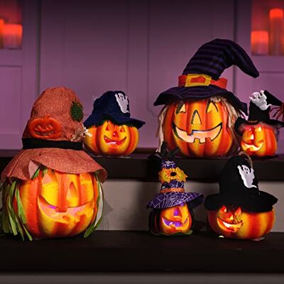 JOYIN Lot de 6 citrouilles décoratives en Mousse pour Halloween - Publicité JOYIN Lot de 6 citrouilles décoratives en Mousse pour Halloween - Publicité