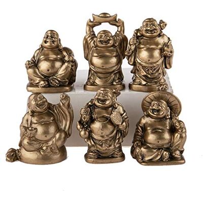 lachineuse 6 FIGURINES BOUDDHA RIEUR Voeux de Chance et Bonheur - Publicité lachineuse 6 FIGURINES BOUDDHA RIEUR Voeux de Chance et Bonheur - Publicité