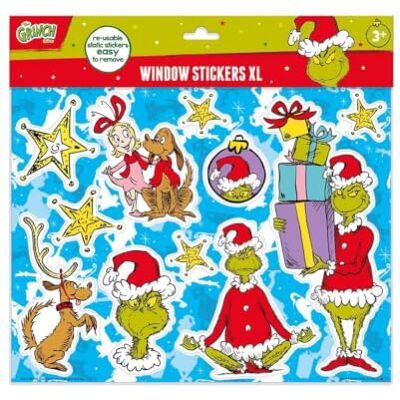 Totum Autocollant Fenêtre XL Grinch - Réutilisable Multicolore - Publicité Totum Autocollant Fenêtre XL Grinch - Réutilisable Multicolore - Publicité
