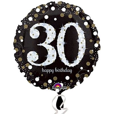 amscan Sparkling Birthday 30 Standard Circle - Publicité amscan Sparkling Birthday 30 Standard Circle - Publicité