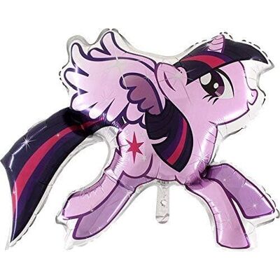 Toyland ® Ballon en aluminium Mon petit poney Twilight Sparkle de 75 cm (30") Décoration de fête pour enfants - Publicité Toyland ® Ballon en aluminium Mon petit poney Twilight Sparkle de 75 cm (30") Décoration de fête pour enfants - Publicité