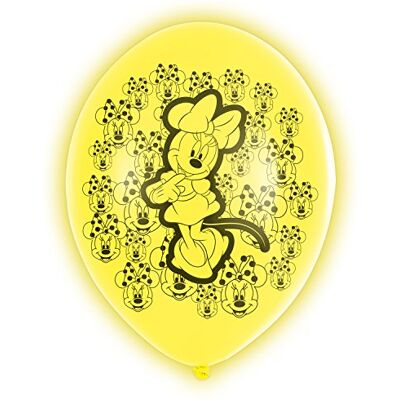 amscan 5 Ballons Latex LED Minnie Mouse 28 cm - Publicité amscan 5 Ballons Latex LED Minnie Mouse 28 cm - Publicité