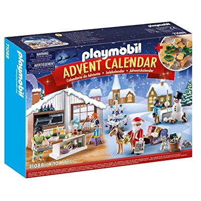 Playmobil 71088 Calendrier de l'Avent : pâtisserie de Noël Christmas avec 24 Surprises pour Attendre la Magie de Noël et des emporte-pièces et Un Tampon pour préparer des Biscuits Dès 4 Ans - Publicité Playmobil 71088 Calendrier de l'Avent : pâtisserie de Noël Christmas avec 24 Surprises pour Attendre la Magie de Noël et des emporte-pièces et Un Tampon pour préparer des Biscuits Dès 4 Ans - Publicité