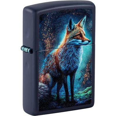Zippo Briquet Tempête Fox Design Rechargeable Coffret Cadeau Métal Fabriqué aux USA - Publicité Zippo Briquet Tempête Fox Design Rechargeable Coffret Cadeau Métal Fabriqué aux USA - Publicité