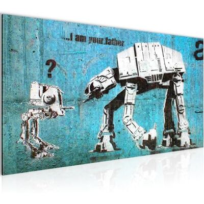Tableau Decoration Murale I am your father 1 Partie Moderne Toile non tissée Salon Salle Art Urbain Bleu 302012b - Publicité Tableau Decoration Murale I am your father 1 Partie Moderne Toile non tissée Salon Salle Art Urbain Bleu 302012b - Publicité