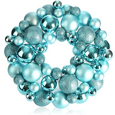 com-four ® Couronne de Porte de Noël, Couronne de l'Avent avec diverses superbe décoration de Noël brillante couronne de table - Publicité com-four ® Couronne de Porte de Noël, Couronne de l'Avent avec diverses superbe décoration de Noël brillante couronne de table - Publicité