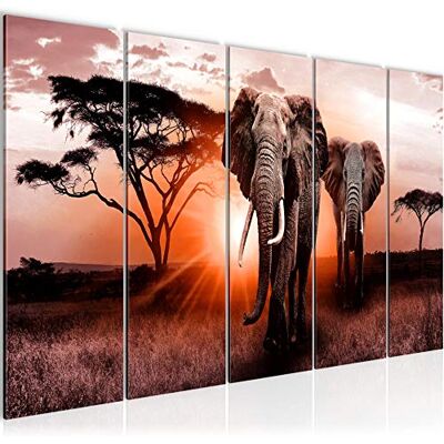 ART Peinture Afrique L'Éléphant Impression sur Toile intissee Decoration Murale Salon Chambre 007656b - Publicité ART Peinture Afrique L'Éléphant Impression sur Toile intissee Decoration Murale Salon Chambre 007656b - Publicité
