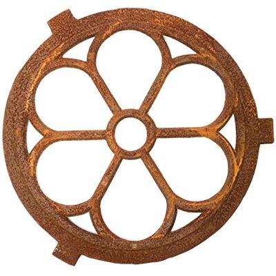 Aubaho - Cadre de fenêtre - Circulaire en fonte - 60 cm - Rouillé - Publicité Aubaho - Cadre de fenêtre - Circulaire en fonte - 60 cm - Rouillé - Publicité